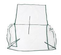 IWOWHERO Bâche de Serrage Transparente en PVC 70X50X70 CM Maille Intégrée Couverture de Remplacement pour Mini-Abris d'Extérieur Serrage à Fleurs Protection Intempéries et Circulation