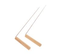 IWOWHERO Baguette de Sourcier Multifonction en Cuivre Massif Lot de 2 Pièces Pôle de Divination Paranormal Portable Tige de Localisation d'Objets Perdus Outil Extérieur pour Recherche