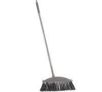 IWOWHERO Balai Nettoyeur Sol Acier Inoxydable Manche Long pour Usage Domestique et Jardin la Cuisine Salle de Bain Poils Souples et Rigides