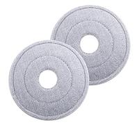 IWOWHERO Balai Ronde Rechargeable en Coton Lot de 2 Absorbante et Pratique Compatible Balai à Nettoyage Domestique pour Parquet et Carrelage de Nettoyage Ménager