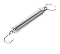 IWOWHERO Balance Mécanique à Ressort 5 Kg en Métal Argenté avec Crochet Suspendu, Balance Portable à Cadran pour Bagages, la Cuisine et Voyage, Peson Précis et Ergonomique