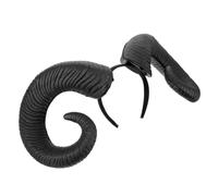 IWOWHERO Bandeau de Diable Noir pour Halloween Accessoire Créatif et Bandeau de Maquillage Décoration de Fête pour Adultes et Cosplay