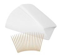IWOWHERO Bandes de Cire Jetables pour Épilation Corps et Visage avec Bâtons Bois Non-tissées Bâtons Efficaces et Hygiéniques pour Femmes
