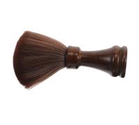 IWOWHERO Barber Neck Duster Brush Soft Bristle Hair Sweeping Tool With Wooden Handle For Salon And Stylist Haircut Cleaning And Comfortable