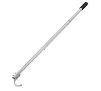 IWOWHERO Barre en Acier Inoxydable Robuste avec Crochet de Descente pour Échelle de Grenier Perche D’Extension Multifonctionnelle avec Crochet de Rangement Intégré Système Pratique pour