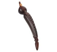 IWOWHERO Bâton de Massage en Corne de Bœuf Noir Outil de Grattage Corporel Facile à Utiliser pour Visage et Nez Zones Difficiles D'accès, pour Peaux Délicates