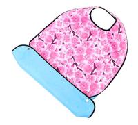 IWOWHERO Bavoir Imperméable pour Adultes et Personnes Âgées Grosse Taille Polyester Résistant Fermeture à Scratch Ajustable Protection Repas pour Seniors et Patients Lavable et