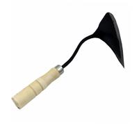 IWOWHERO Binette Forgée à Manche Bois Outil de Jardinage Ergonomique Antidérapant pour Désherbage et Plantation Accessoire Pratique pour Jardin Maison et Bureau