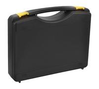 IWOWHERO Boîte à Outils Multifonction Noire Mallette Portative Anti-Poussière et Coffret Vide en Plastique Robuste pour Rangement D’Outils Automobile et Entretien Organiseur Essentiel