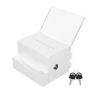 IWOWHERO Boîte à Suggestions Acrylique avec Serrure Urne de Vote pour Dons Cartes de Visite et Feedback pour Bureaux Événements Caritatifs et Concours