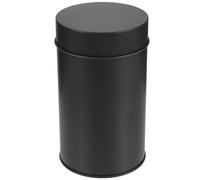 IWOWHERO Boîte à Thé Hermétique en Fer-Blanc 75X130 MM Pot de Rangement Rond pour Sachets de Thé Bonbons et Épices Conteneur Cuisine Domestique Noir et Blanc Bocal Multifonction pour