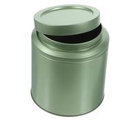 IWOWHERO Boîte à Thé Tôle Étanche avec Couvercle Pot de Rangement pour Thé Vrac et Sachets Petit Récipient Hermétique pour Voyage et Organisation Maison Vert