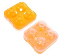 IWOWHERO Boîte à Œufs en Plastique Antichoc Légère, Boîte de Rangement pour Œufs de Poule 4 Compartiments, pour Organiser le Réfrigérateur Pique-niques en Plein Air