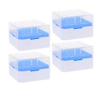 IWOWHERO Boîte Cryogénique 18 Ml 25 Puits en Plastique PP Aérations Lot de 4 Porte-Tubes pour Congélateur Rangement Sécurisé pour Laboratoire et Professionnels de Santé