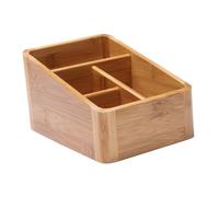 IWOWHERO Boîte de Rangement Cosmétique en Bois pour Bureau Compartiments Organise Maquillage Télécommande et Petits Objets Design Simple et Sécurisé