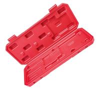 IWOWHERO Boîte de Rangement Portable en Plastique Rouge pour Pied à Coulisse 0-150 MM Étui de Protection Résistant aux Chocs Organisateur Compact pour Outils de Mesure et Coffret Jauge à