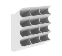 IWOWHERO Boîte de Rangement pour Lames de Tondeuse 12 Compartiments, Organisateur Plastique Blanc 10,4 X 9,9 X 4,1 CM, Étui Multi-Emplacements pour Salon de Coiffure et Voyages