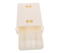 IWOWHERO Boîte de Rangement Sous Bureau Plastique Blanc Organiseur à Tiroir Coulissant Ajustable et Suspendu Compartiments pour Outils de Manucure Fournitures de Bureau et Maquillage