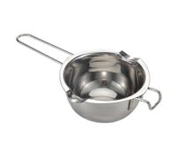 IWOWHERO Bol à Fondre Beurre et Chocolat en Acier Inoxydable 304, Casserole Double Becs Verseurs 1,2 L, Ustensile Cuisine pour Bain D'eau, Cuisson Douce Beurre, Fromage et Chocolat, Usage