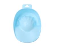 IWOWHERO Bol de Trempage pour Manucure en Plastique Bleu Rectangulaire, Simple Couche, Adapté pour Cinq Ongles la Fois, pour Soins des Cuticules et Usage Maison