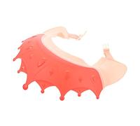 IWOWHERO Bonnet De Bain Réglable Pour Garçon Et En Plastique Flexible Chapeau De Shampoing Anti-eau Rouge 15x15x13 Cm Bébés Protection Des Yeux Et Oreilles Pendant Lavage