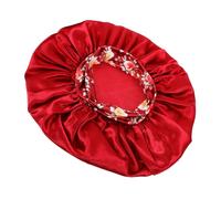 IWOWHERO Bonnet Élastique Satin Vin Pour Cheveux Bouclés Et Confort Accessoire Beauté Polyvalent Pour Soins Capillaires Et Rituels De Lavage