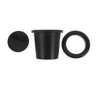 IWOWHERO Bouchons de Trou pour Parasol de Table en Silicone Flexible, Lot de 3 Set de Pièces Noires, Manchons Stables 5-6 Cm, Protection Extérieure L’humidité et Intempéries, Accessoires