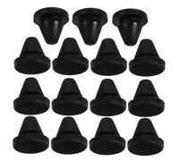 IWOWHERO Bouchons en Silicone Noirs Lot de 15 pour Pieds de Four à Micro-ondes Accessoires Résistants Cuisine Absorption des Vibrations Bruit