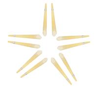 IWOWHERO Bougies Auriculaires Cire Abeille Naturelles Lot de 10 Forme Trompette Nettoyantes Relaxantes Usage Personnel à Domicile Couleur Jaune