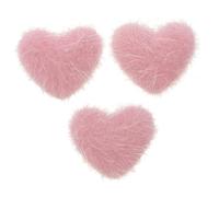 IWOWHERO Boules Décoratives Poils D’ongles 3 Pièces Taille Moyenne Amovibles Forme Cœur Nail Art Filles Et Femmes Décoration Manucure Diy Salon