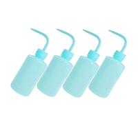 IWOWHERO Bouteilles De Rinçage Multipurpose 250ml 4pcs Flacons à Presser Pour Extensions De Cils De Nettoyage Distribution De Salades Et Confitures Couleur Bleue