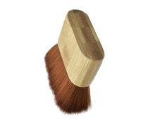 IWOWHERO Brosse à Cheveux en Nylon Souple Manche en Bois, pour Salon de Coiffure, Nettoyage des Cheveux Cassés, Outil Professionnel de Coupe, Dépoussiérage Contour Oreilles et Cou, Usage