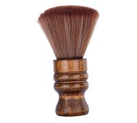 IWOWHERO Brosse à Épousseter Le Cou Bois Brosse De Barbier Pour Dépoussiérer Manche Bois Ergonomique