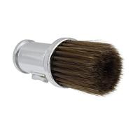 IWOWHERO Brosse à Plumeau De Cou Professionnelle Haute Densité Brosse à Cheveux Cassés Argentée Pour Salon De Coiffure Rasage Manuel Nettoyage Précis