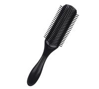 IWOWHERO Brosse Coiffante Rangées Noire Peigne de Voyage Démêlant Brosse Lissante pour Cheveux Bouclés et Raides Hommes et Femmes