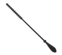 IWOWHERO Brosse de Nettoyage de Paille Longue en Silicone Noir Embout Souple, Design Multifonctionnel pour Pailles et Bouteilles, Nettoyage Facile