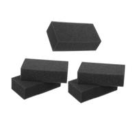 IWOWHERO Brosse Éponge pour Cheveux Multifonction 5 Pièces Petit Format Nettoyage Cheveux pour Salons de Coiffure Usage Professionnel Noir