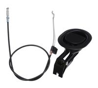 IWOWHERO Câble de Remplacement pour Fauteuil Inclinable 9 Cm X 7,5 Cm en Alliage de Zinc Noir, Poignée avec Levier de Déverrouillage, Pièces Détachées Universelles pour Canapé et Fauteuil