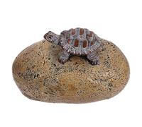 IWOWHERO Cache-clés Extérieur Forme de Tortue Boîte de Rangement Secrète Spacieuse et Résistante Aux Intempéries Cachette Clé Jardin Réaliste pour Plusieurs Clés Décor Jardin et Discret