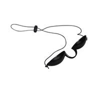 IWOWHERO Cache-œil et Confort en TPU de Sécurité Design Ergonomique Noir Protection UV pour Procédures Cosmétiques et LED