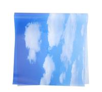 IWOWHERO Cache-Lampe Fluorescent en PVC Rigide Bleu Ciel Abat-Jour Anti-Éblouissement Taille Standard pour Plafonnier Bureau Salle de Classe et Hôpital Couvercle Décoratif et Ignifuge