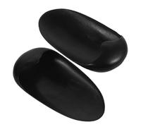 IWOWHERO Cache-oreilles Protection Complète des Oreilles 2pcs en Plastique Noir Facile à Nettoyer pour Coloration Capillaire Usage à Domicile et Salon