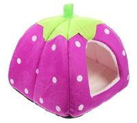 IWOWHERO Cachette Délicate pour Hamster en Tissu Rond Confortable et Chaud, Abri Charmant pour Petits Animaux et Chinchillas, Accessoire pour Amis des Petits Lapins