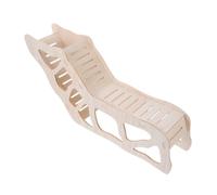 IWOWHERO Cachette en Bois Beige pour Petits Lapins et Rats, Maison Multifonctionnelle pour Se Détendre et Dormir, Caché Pratique pour Habitat d'animaux