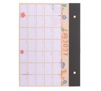 IWOWHERO Calendrier de Bureau Mensuel 2027, Bilingue, Autoportant en PVC