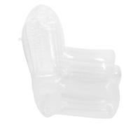 IWOWHERO Canapé Gonflable Transparent PVC Fauteuil Lounge Ergonomique et Léger pour Extérieur Camping Balcon Piscine Siège Inflatable Design Artistique pour Garçon Fille et Adultes