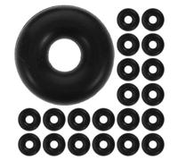 IWOWHERO Caoutchouc Anneau Limiteur de Câble de Gym Noir 20 Pièces | Remplacement Rapide, Stabilité du Câble, Sécurité Renforcée, pour Home Gym et Techniciens de Fitness