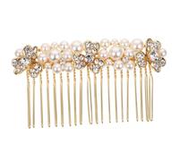IWOWHERO Casse-tête de peigne à cheveux Mariage accessoires de cheveux en strass décoratif accessoires de cheveux de mariée peigne à cheveux en cristal peignes à cheveux en strass alliage