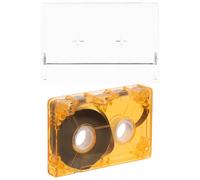 IWOWHERO Cassette Audio Vierge Orange Bande Enregistrement Vocale Polyvalente pour Interviews Messages et Décoration Rétro