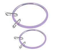 IWOWHERO Cerceau Broderie 2 Pièces Mini Cadre Point De Croix 7.5 Pouces Support à Broder Pour Travaux Artistiques Et Décoration